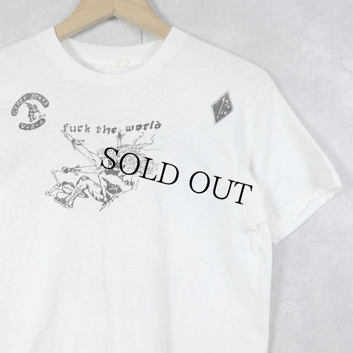 画像1: 〜80's Gypsy Joker モーターサイクルクラブプリントTシャツ (1)