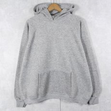 画像1: 70〜80's Healthknit 無地ラグランスウェットフーディー L (1)