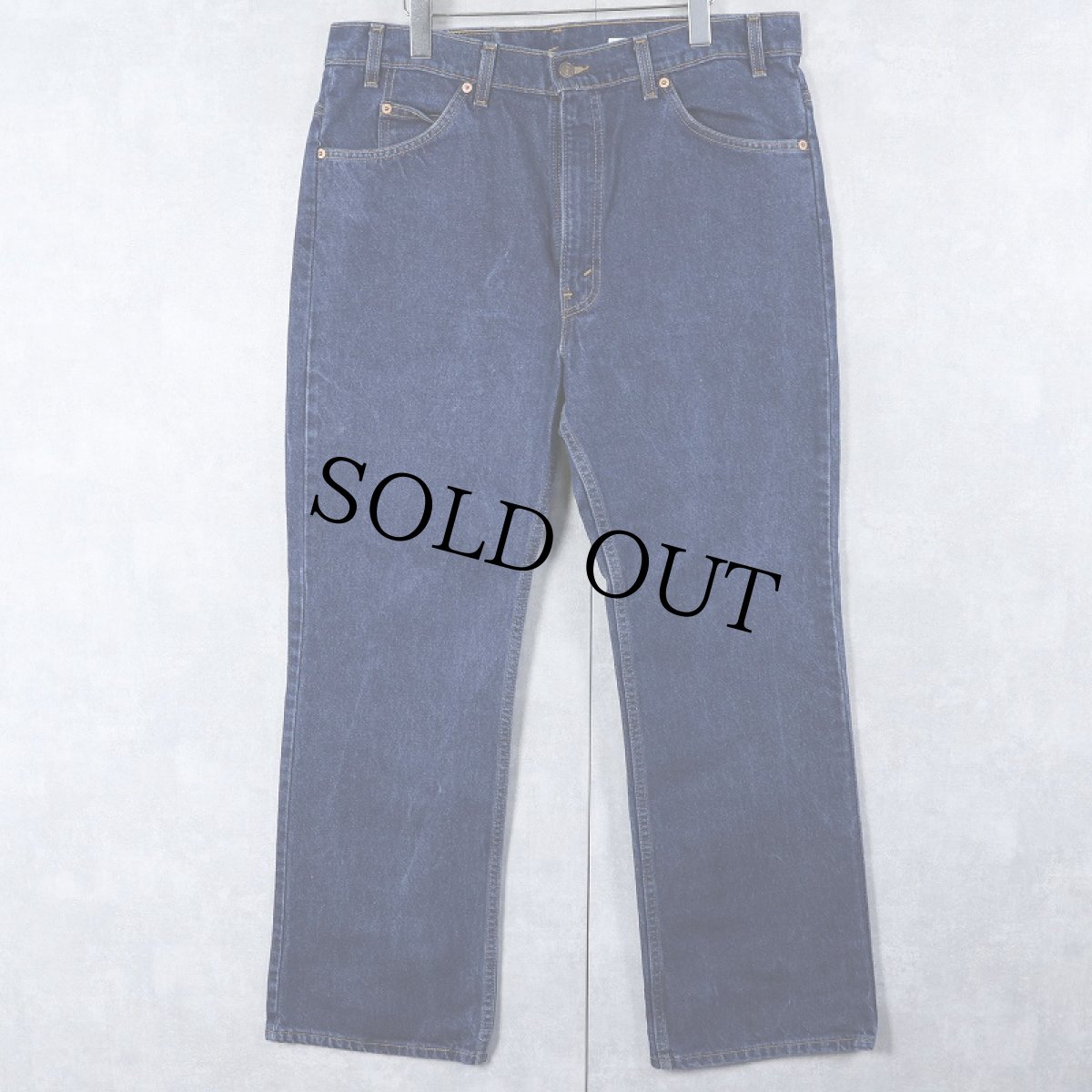 画像1: 90's Levi's 517 USA製 オレンジタブ ブーツカットデニムパンツ W36 (1)