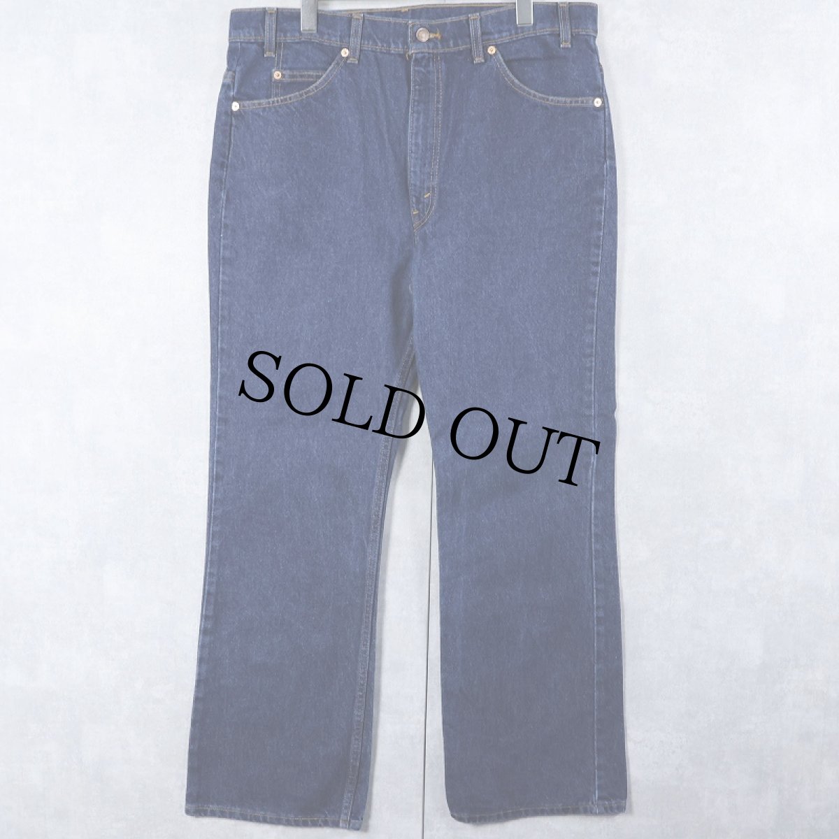 画像1: 90's Levi's 517 USA製 オレンジタブ ブーツカットデニムパンツ W37 (1)