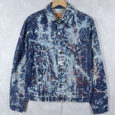 画像1: 80's Levi's USA製 70506-0216 ペンキペイント デニムジャケット SIZE38R (1)