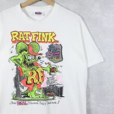 画像1: 90's RATFINK USA製 キャラクタープリントTシャツ L (1)