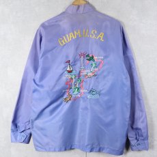 画像1: 60〜70's "GUAM U.S.A." スタンドカラー スーベニアジャケット L (1)