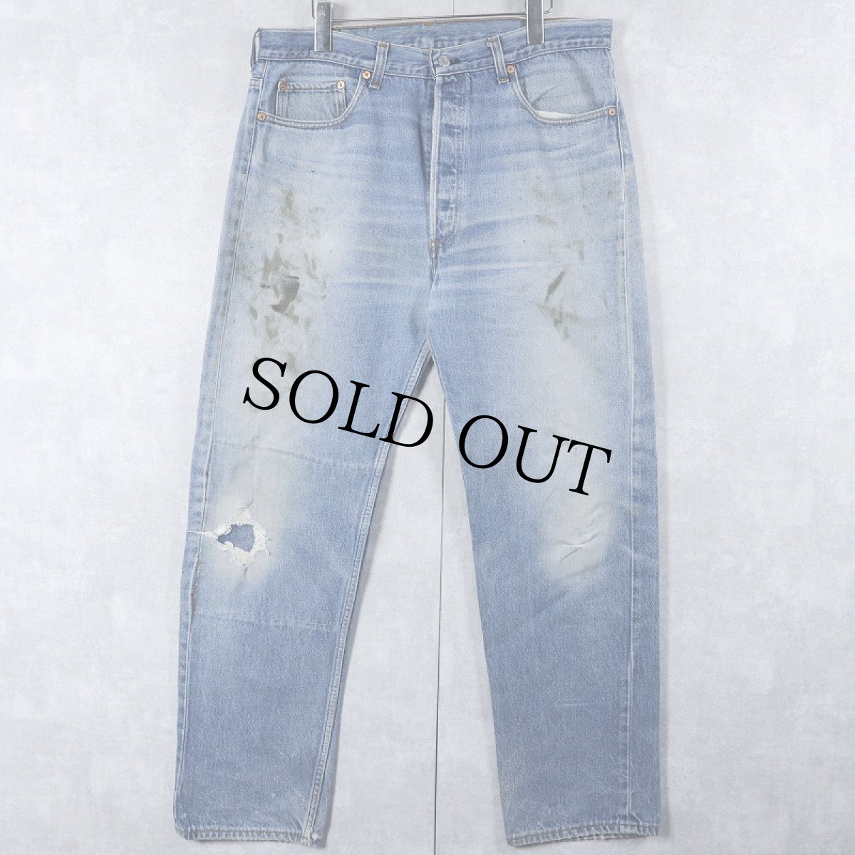 画像1: 90's Levi's 501 USA製 デニムパンツ W35 (1)