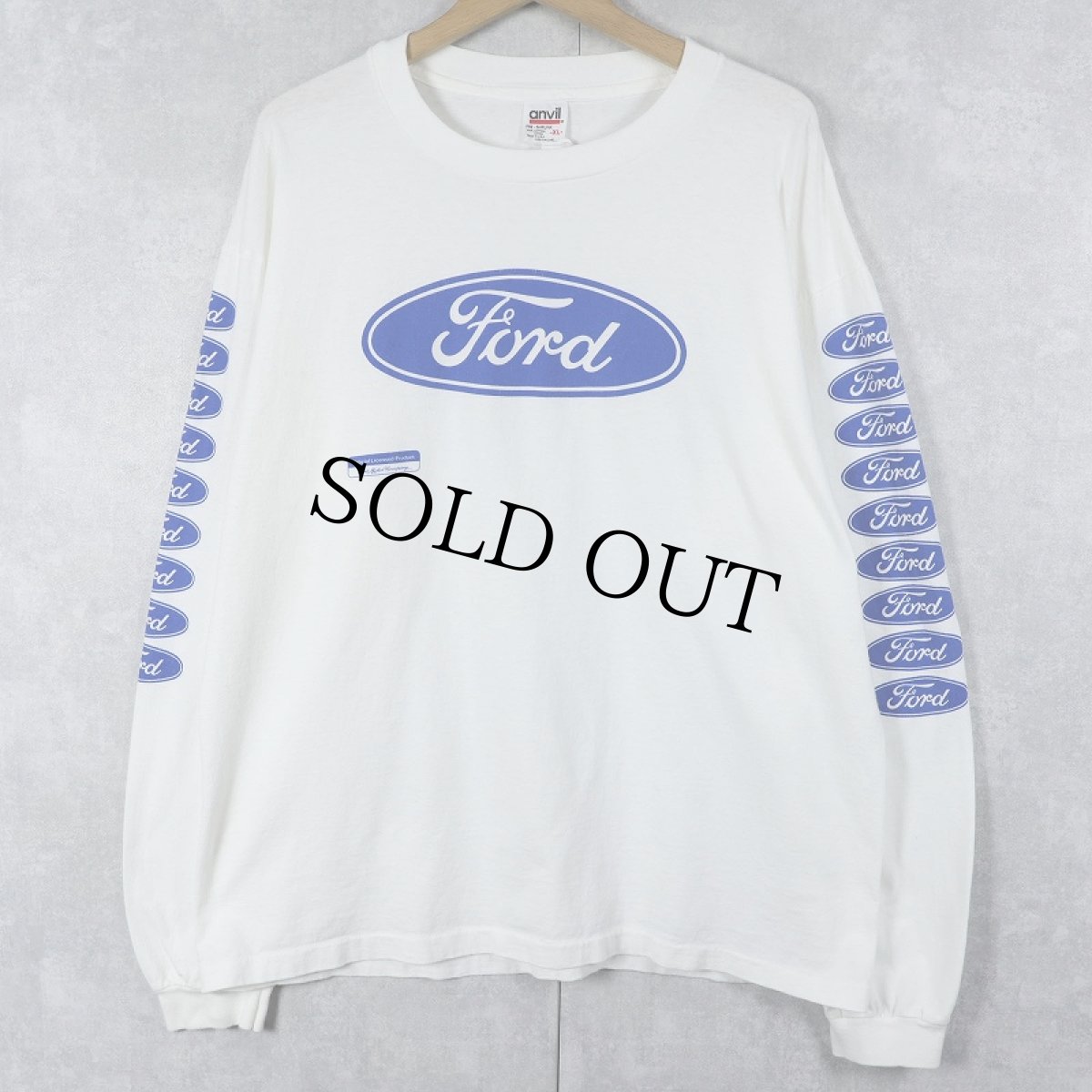 画像1: 90's Ford USA製 自動車メーカー ロゴプリントロンT XL (1)