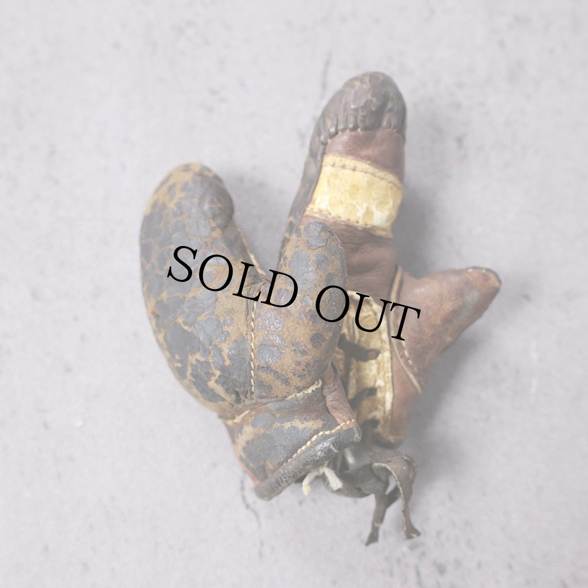 画像1: 〜40's ミニレザーボクシンググローブ (1)