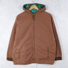 画像1: 〜70's リバーシブル コットンジップパーカー SIZE42 (1)