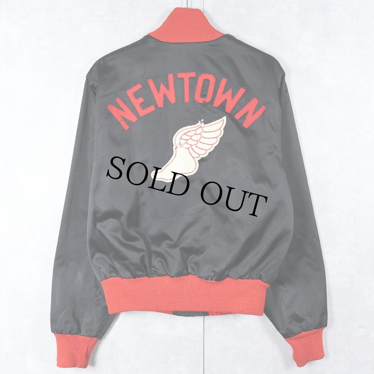 画像2: 50〜60's HUBER "NEWTOWN" フェルトパッチ付き ウイングフット スタジャン SIZE40 (2)