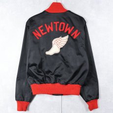 画像1: 50〜60's HUBER "NEWTOWN" フェルトパッチ付き ウイングフット スタジャン SIZE40 (1)