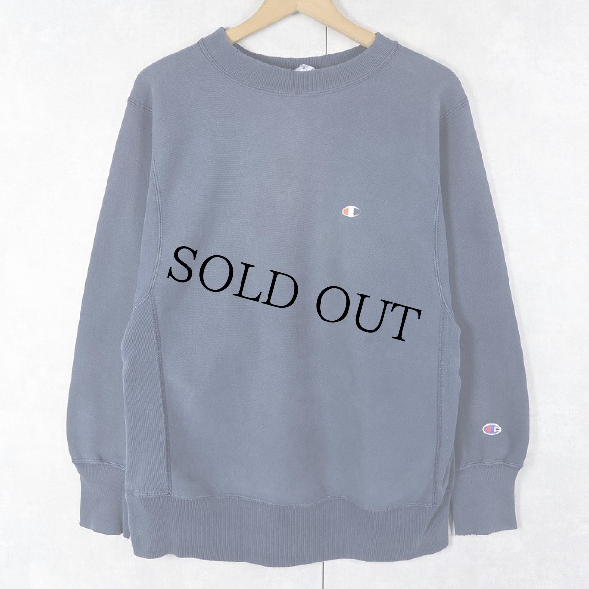 画像1: 90's Champion REVERSE WEAVE 目付き スウェット NAVY M (1)