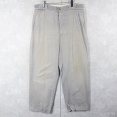画像1: 40〜50's N&W チノトラウザーズ W36 (1)