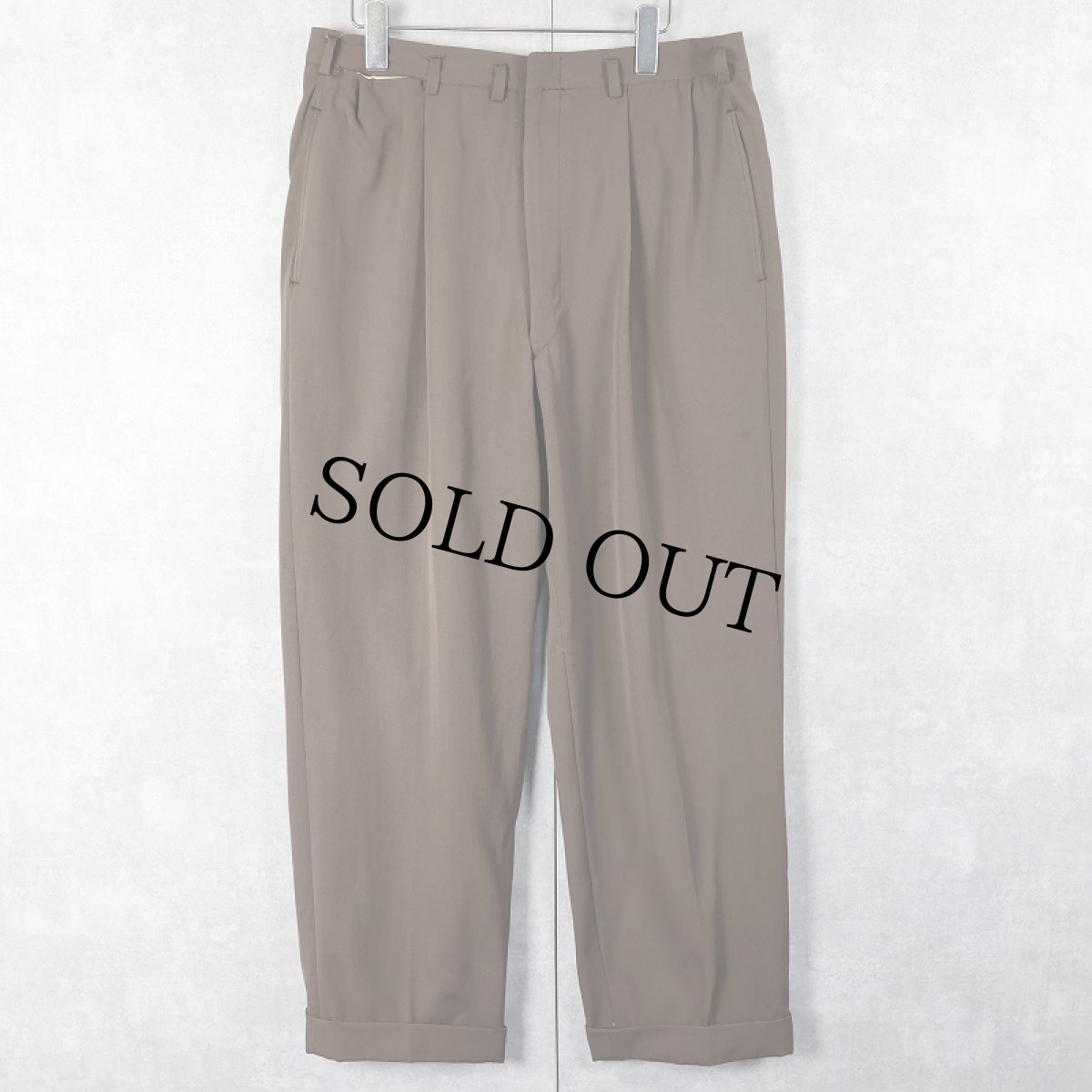 画像1: 50〜60's UNKNOWN 2タック スラックス W33 (1)