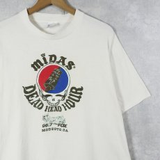 画像1: 80's GRATEFUL DEAD USA製 "MIDAS DEAD HEAD HOUR" ロックバンド ラジオ番組プリントTシャツ XL (1)