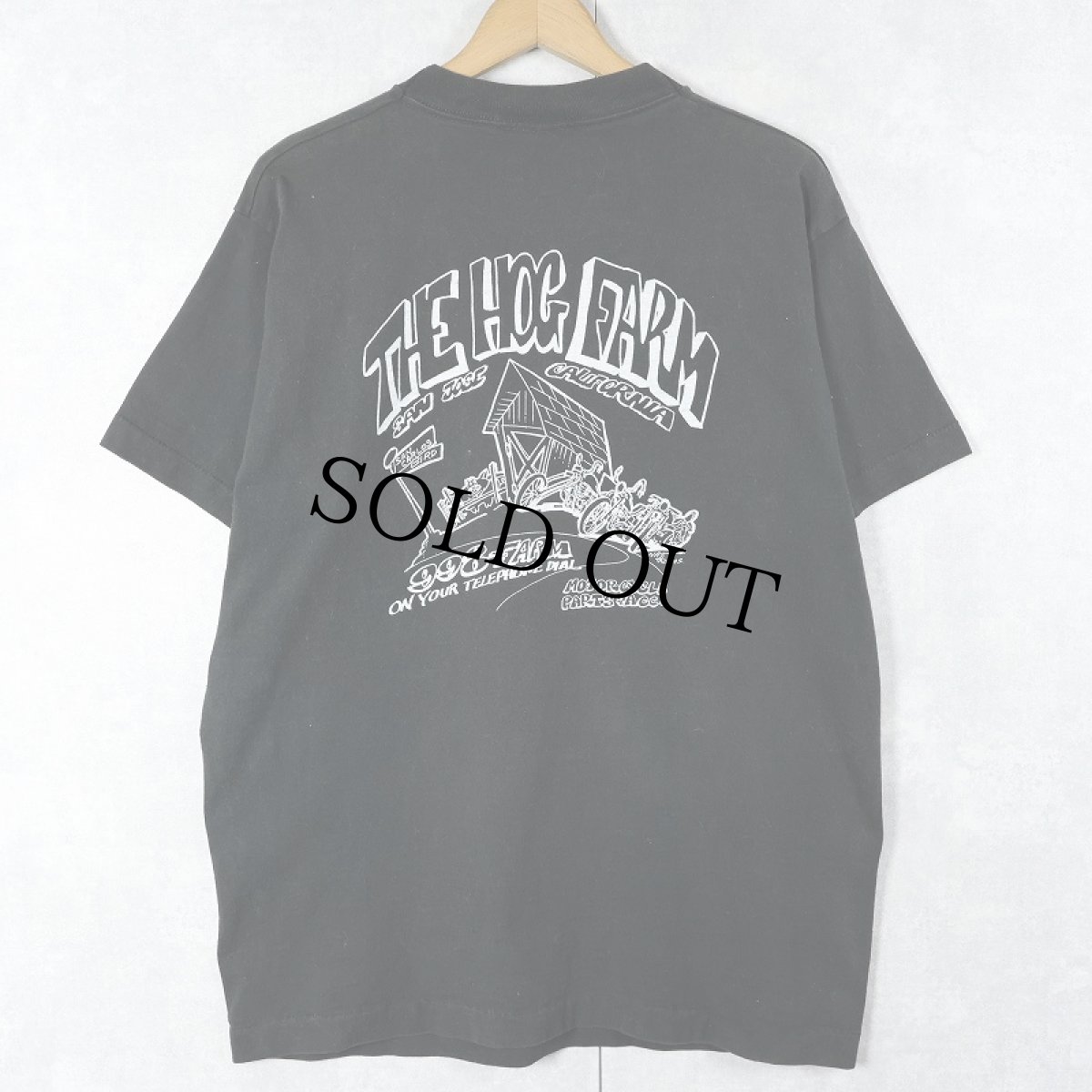 画像2: 90's USA製 "THE HOG FARM" エロTシャツ BLACK M (2)