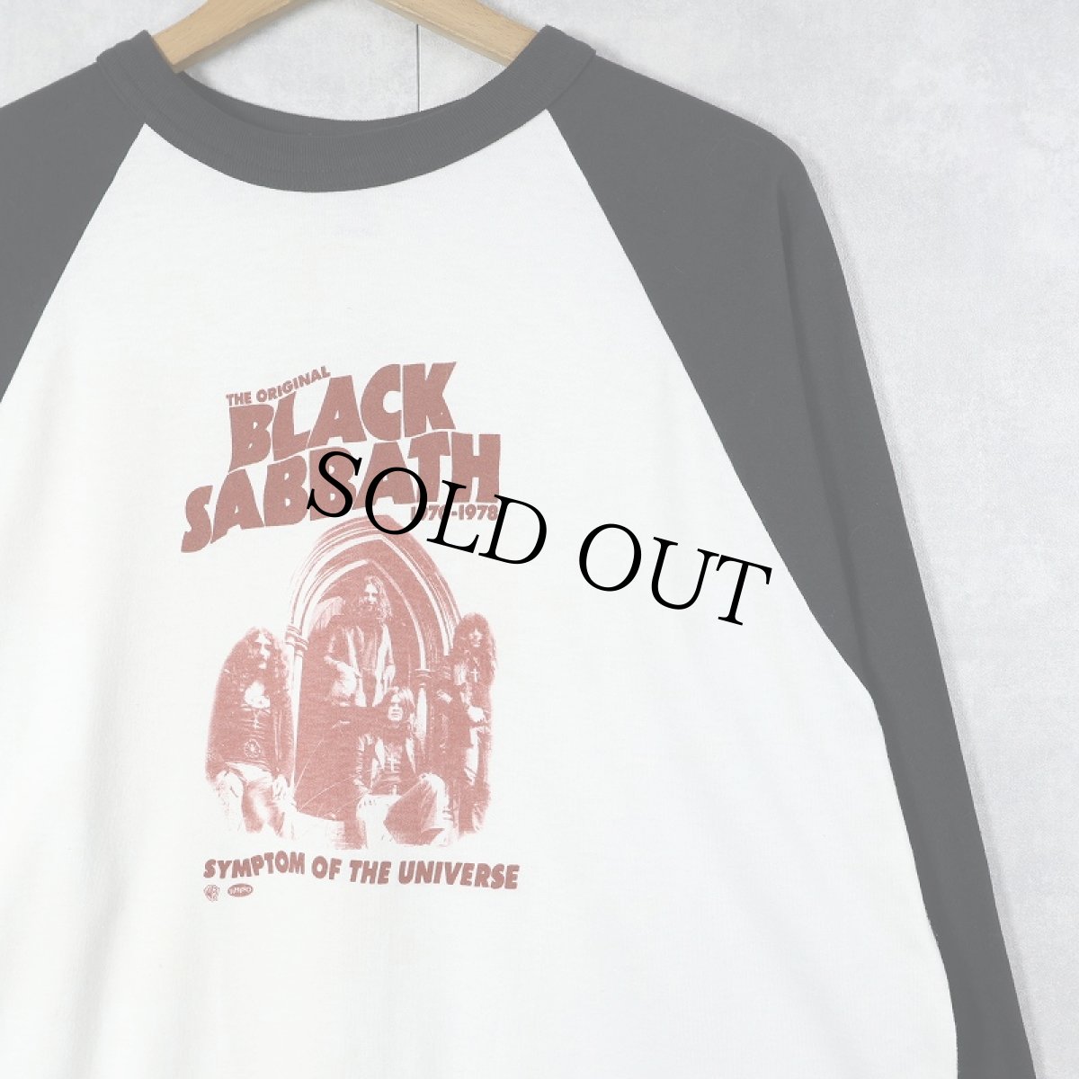 画像1: 2000's Black Sabbath "Symptom of the Universe" ロックバンドラグランTシャツ XL (1)