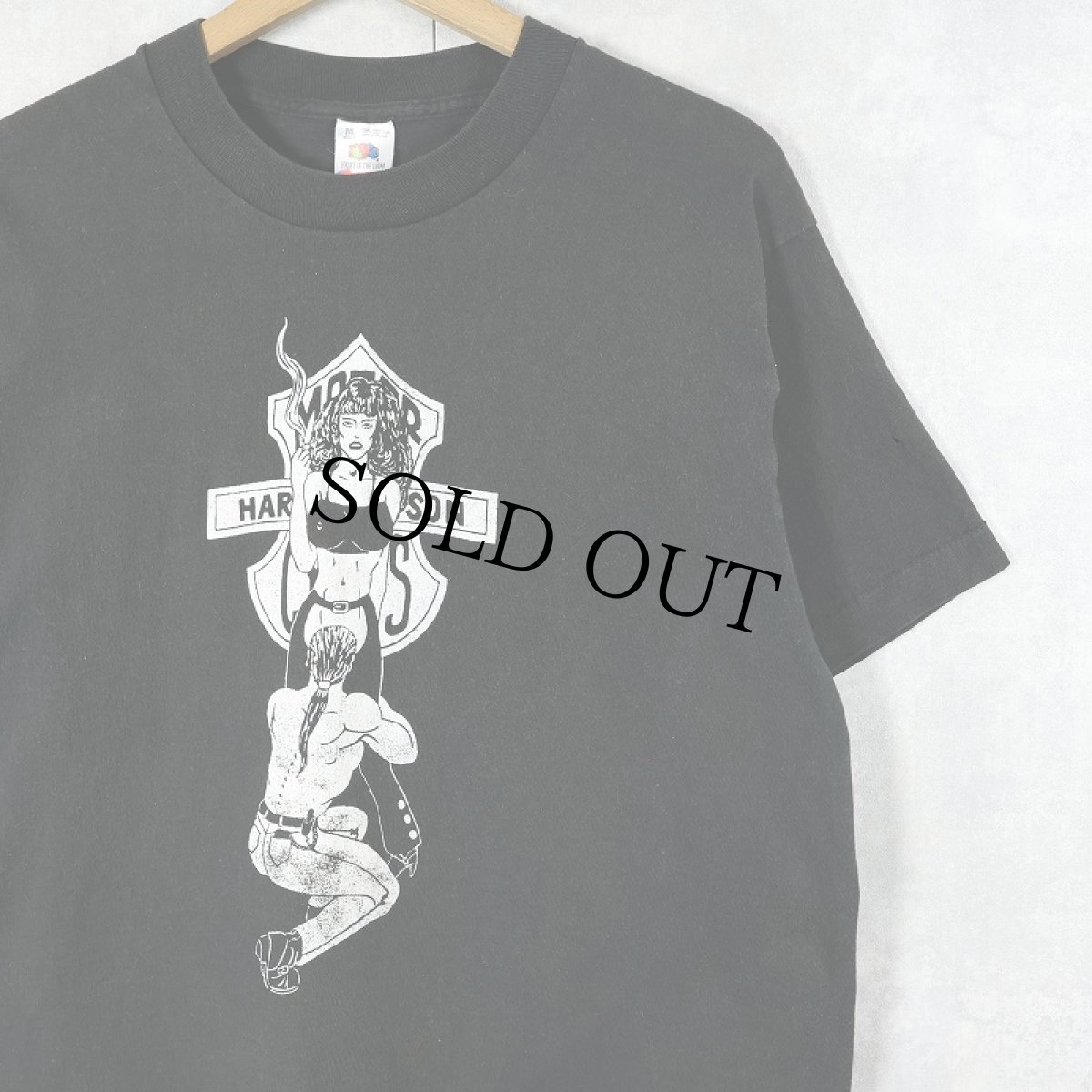 画像1: 90's USA製 "THE HOG FARM" エロTシャツ BLACK M (1)