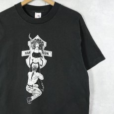 画像1: 90's USA製 "THE HOG FARM" エロTシャツ BLACK M (1)