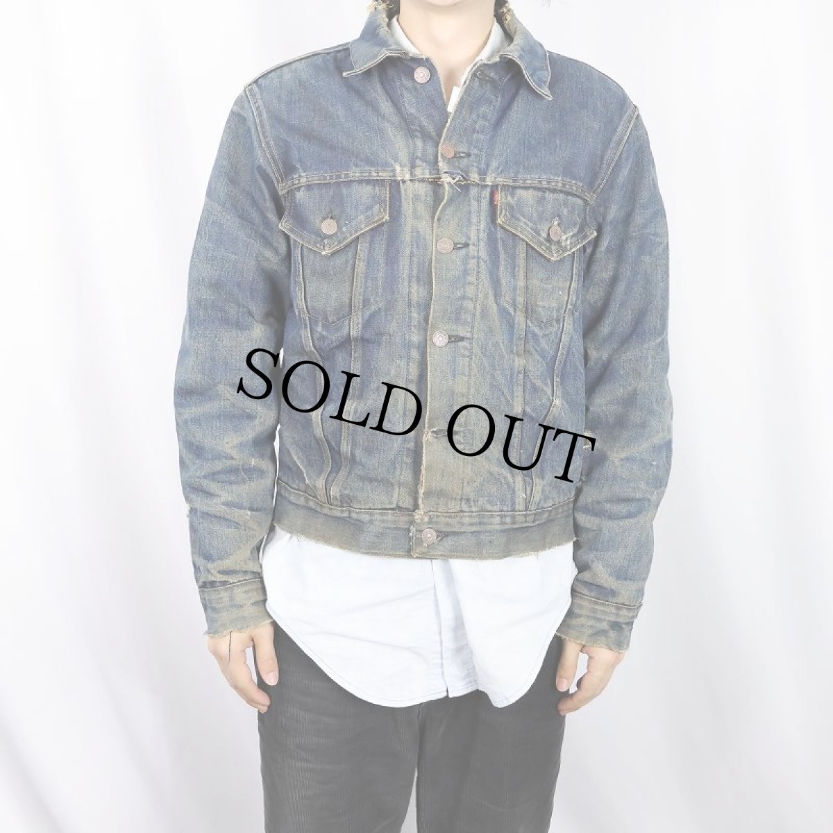 画像2: 60's LEVI'S 559 "3rd model" ブランケットライナー デニムジャケット (2)