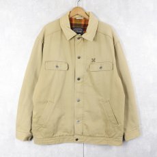 画像1: 90's OXBOW 中綿入り コットンワークジャケット L (1)