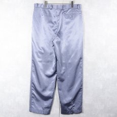 画像2: 90's PAITANO 2タック シャイニースラックス W37 (2)