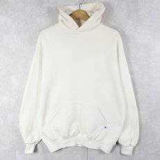 画像1: 90's〜 RUSSELL ATHLETIC USA製 無地 スウェットフーディ L (1)