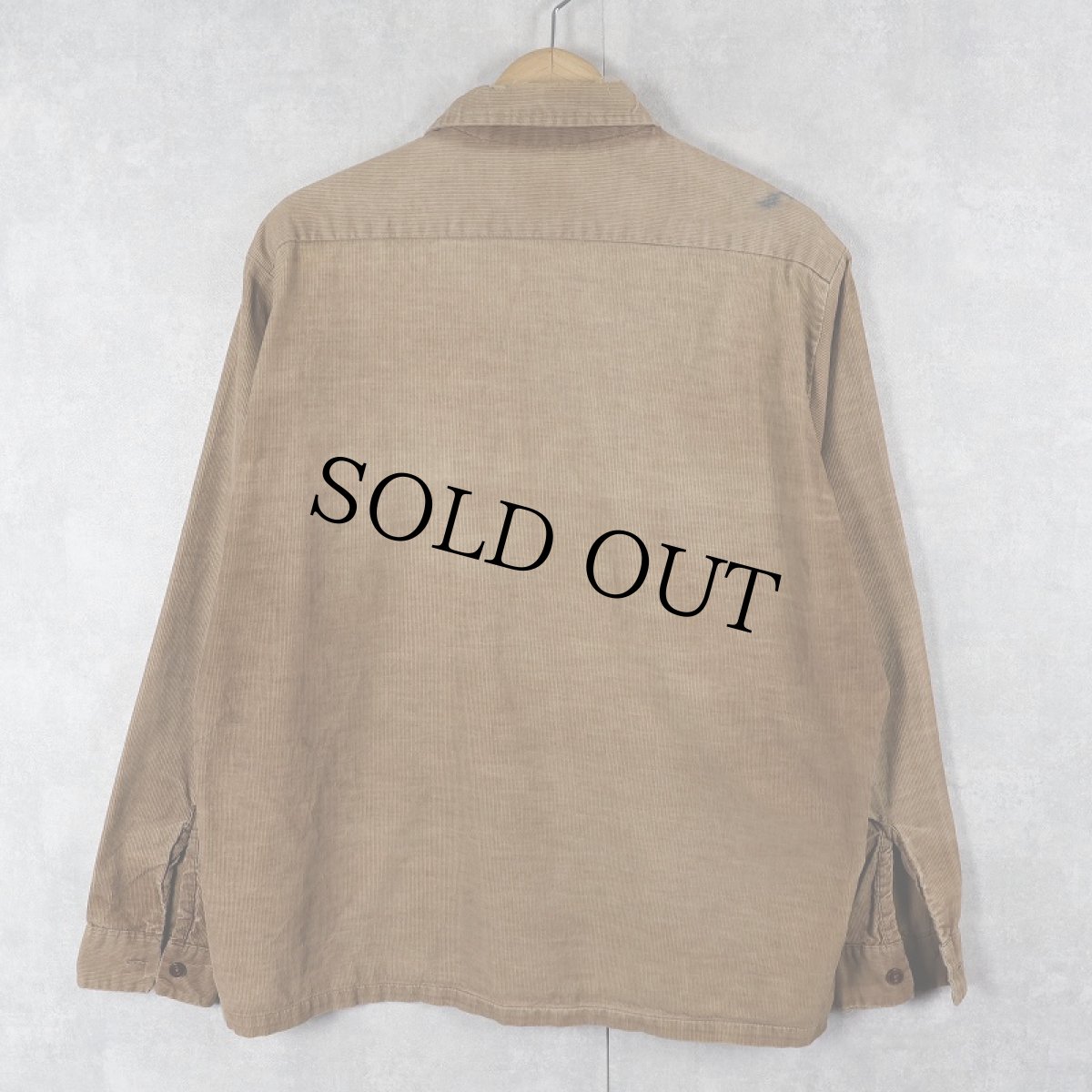 画像2: 50's Super Macy コーデュロイシャツ L (2)