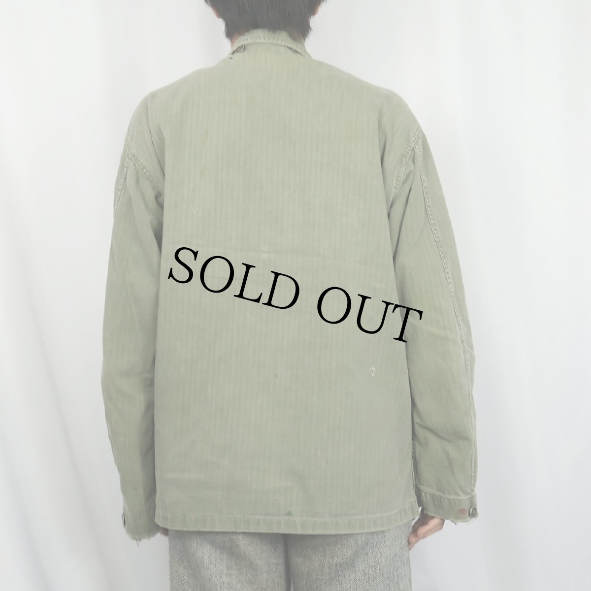 画像3: 40's U.S.ARMY 13スター M-43 HBTジャケット SIZE40R (3)