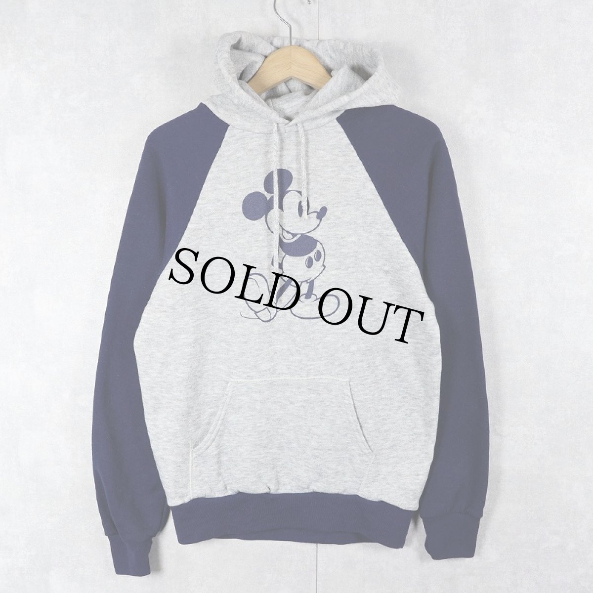 画像1: 80's DISNEY CASUALS "MICKEY MOUSE" スウェットフーディー M (1)