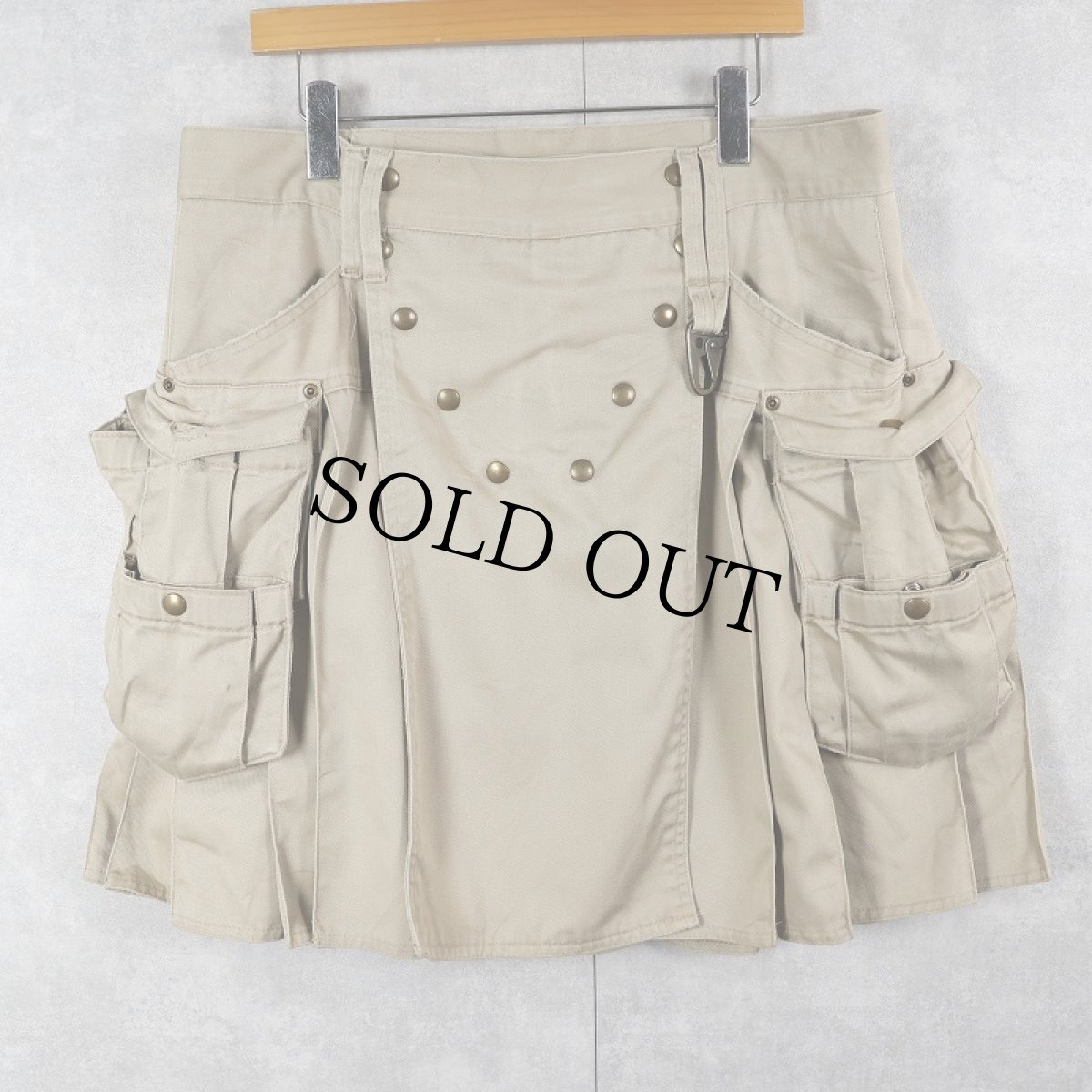 画像1: UTILICLAN キルトスカート W36 (1)