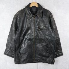 画像1: レザージャケット BLACK (1)