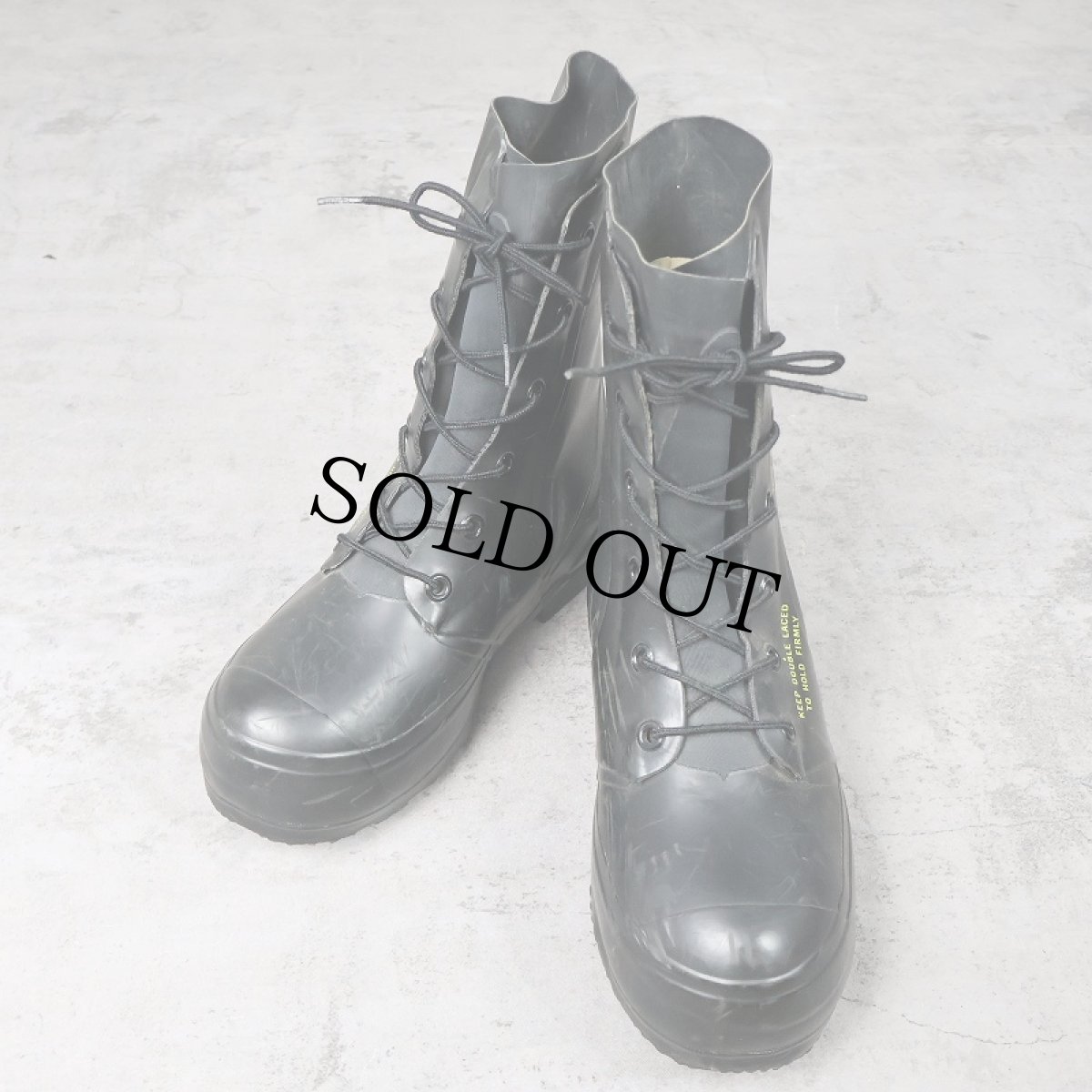 画像1: 80's U.S.ARMY ECW Mickey Mouse ラバーブーツ US8W (1)