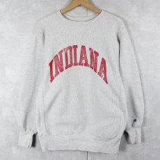 画像1: 90's Champion REVERSE WEAVE USA製 "INDIANA" プリントスウェット XL (1)