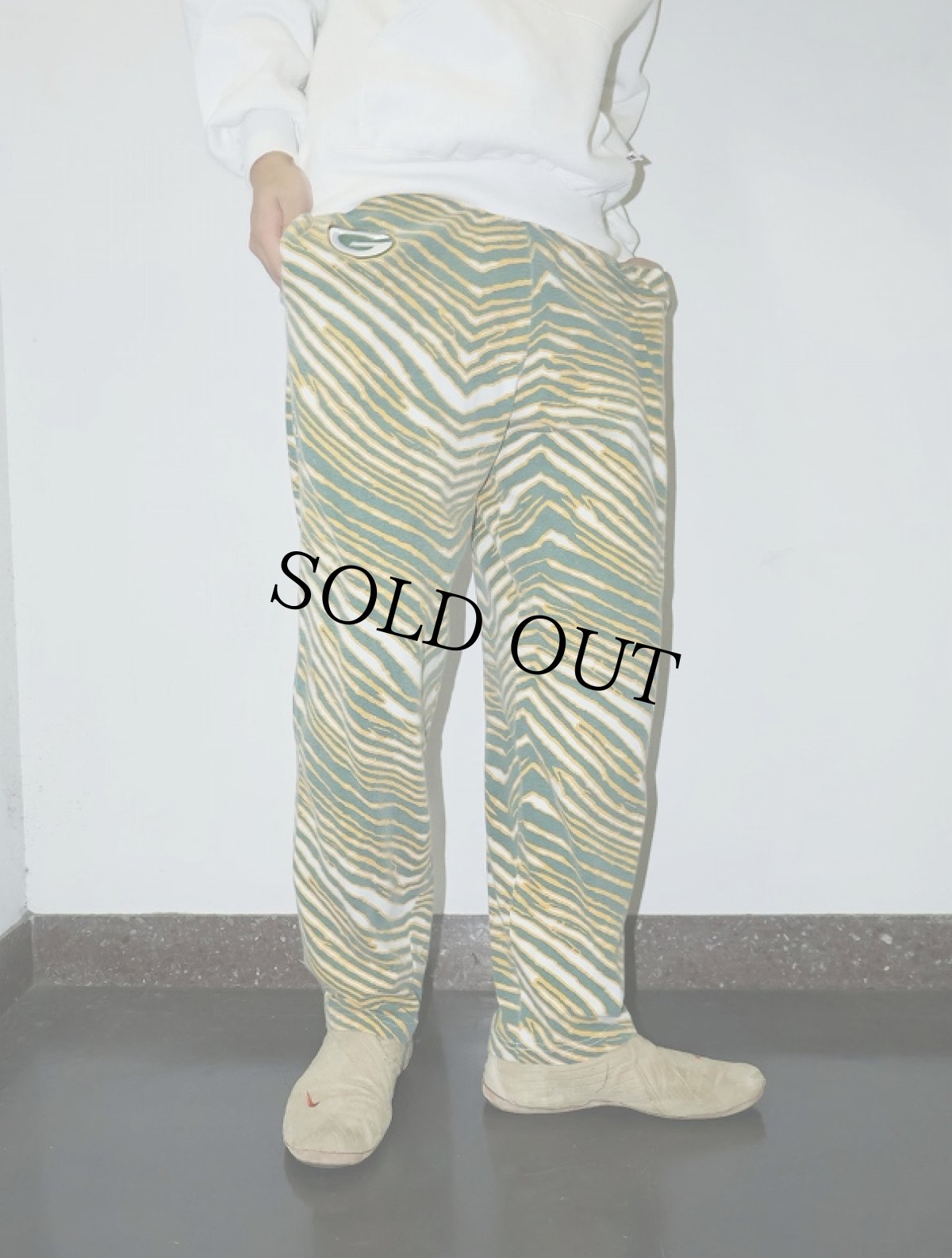 画像1: 90's ZUBAZ ゼブラ柄 コットンイージーパンツ SMALL (1)