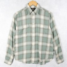 画像1: Ralph Lauren RRL オンブレーチェック柄 コットンシャツ (1)