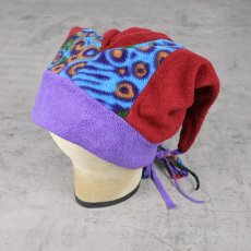 画像2: GOODY'S 総柄切り替え ファニー フリースキャップ (2)