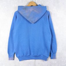 画像2: 60's TULTEX 無地ラグランスウェットフーディ M (2)