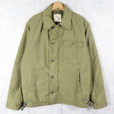 画像1: 60〜70's U.S.NAVY A-2 デッキジャケット MEDIUM (1)