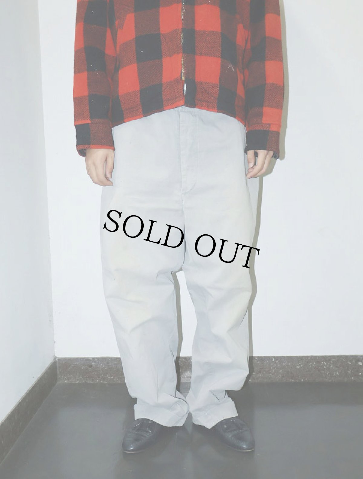 画像2: 40〜50's N&W チノトラウザーズ W36 (2)