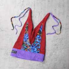 画像1: GOODY'S 総柄切り替え ファニー フリースキャップ (1)