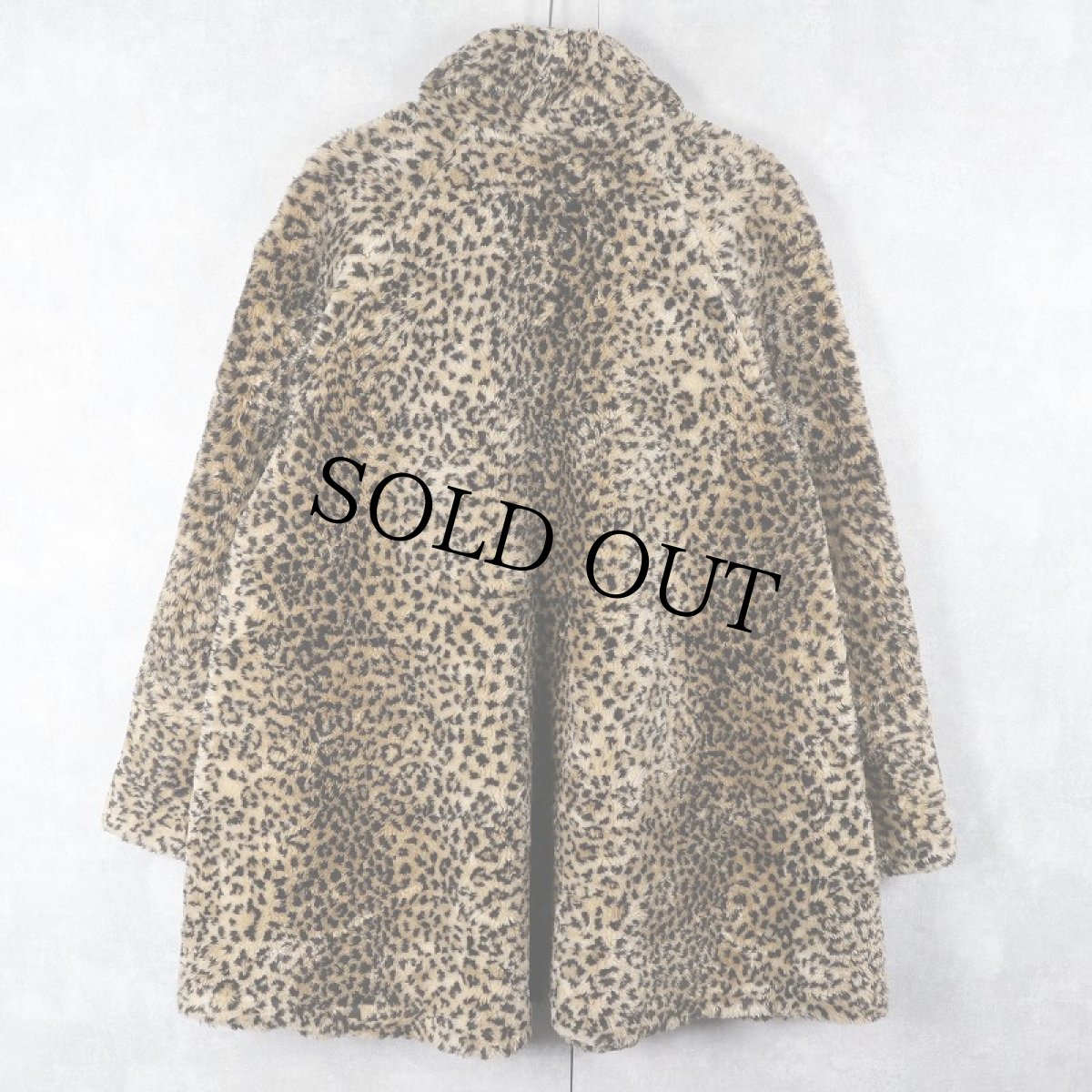 画像2: 80's Monterey USA製 レオパード柄 フェイクファーコート  (2)