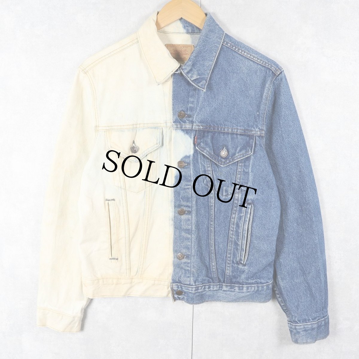 画像1: 80's Levi's 70506 USA製 ブリーチデニムジャケット SIZE40 (1)