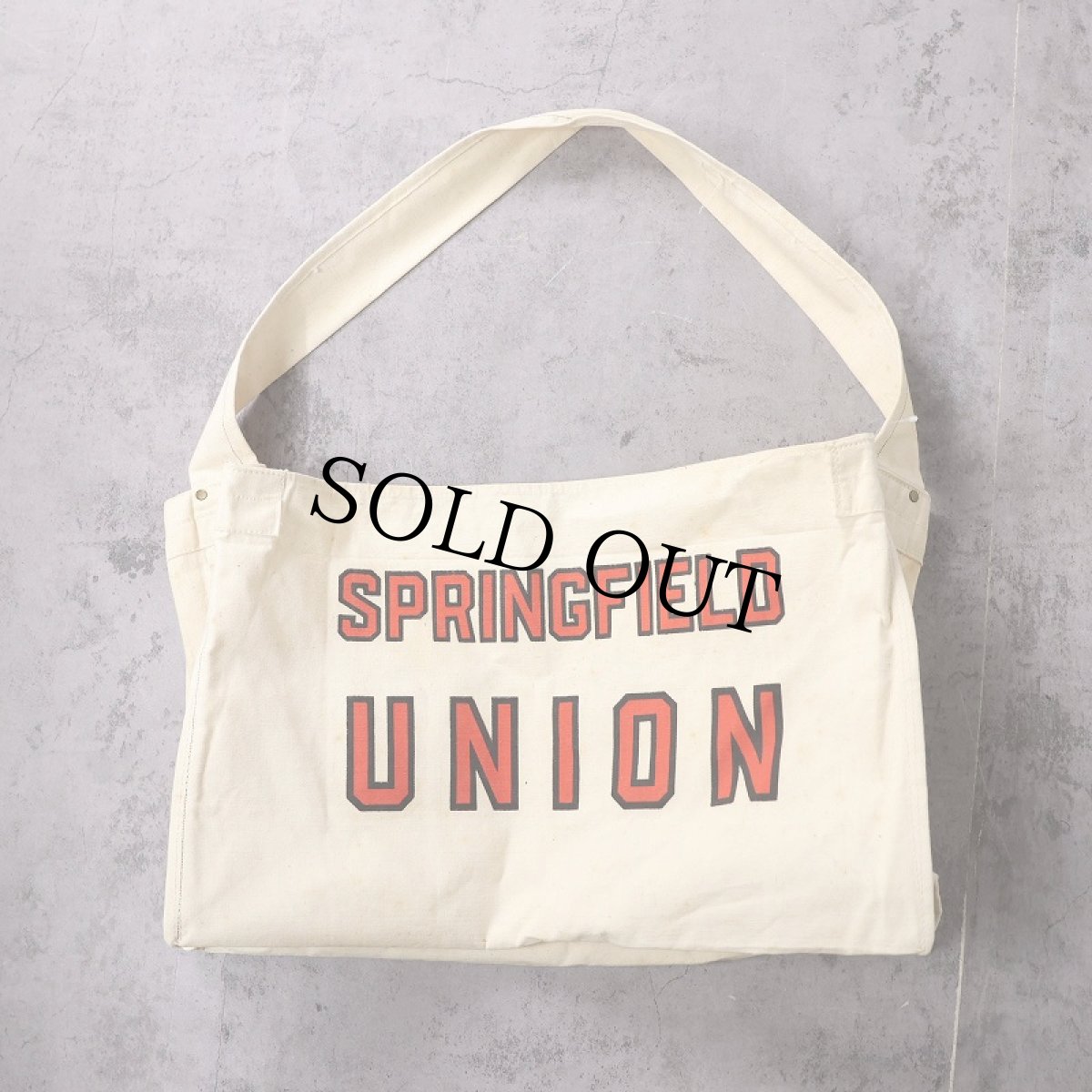 画像1: 〜60's "SPRINGFIELD UNION" ニュースペーパーバッグ (1)