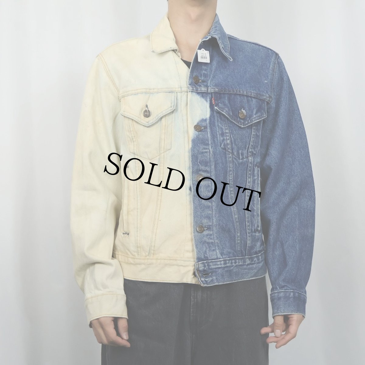 画像3: 80's Levi's 70506 USA製 ブリーチデニムジャケット SIZE40 (3)
