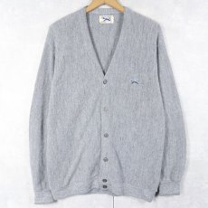 画像1: 80's The Fox JCPenney USA製 アクリルニットカーディガン L (1)