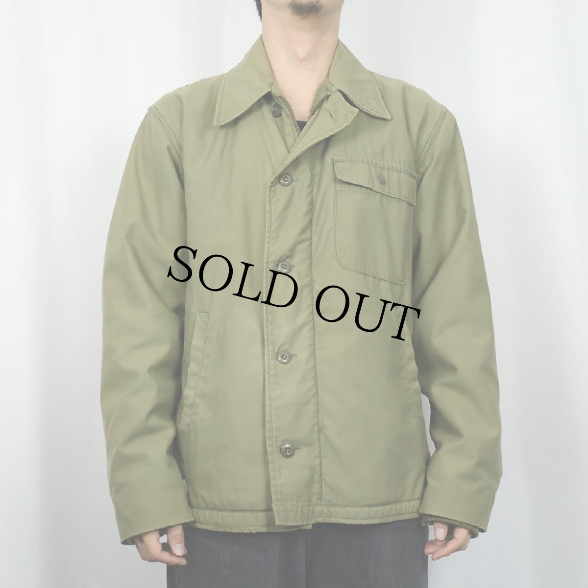 画像2: 60〜70's U.S.NAVY A-2 デッキジャケット MEDIUM (2)