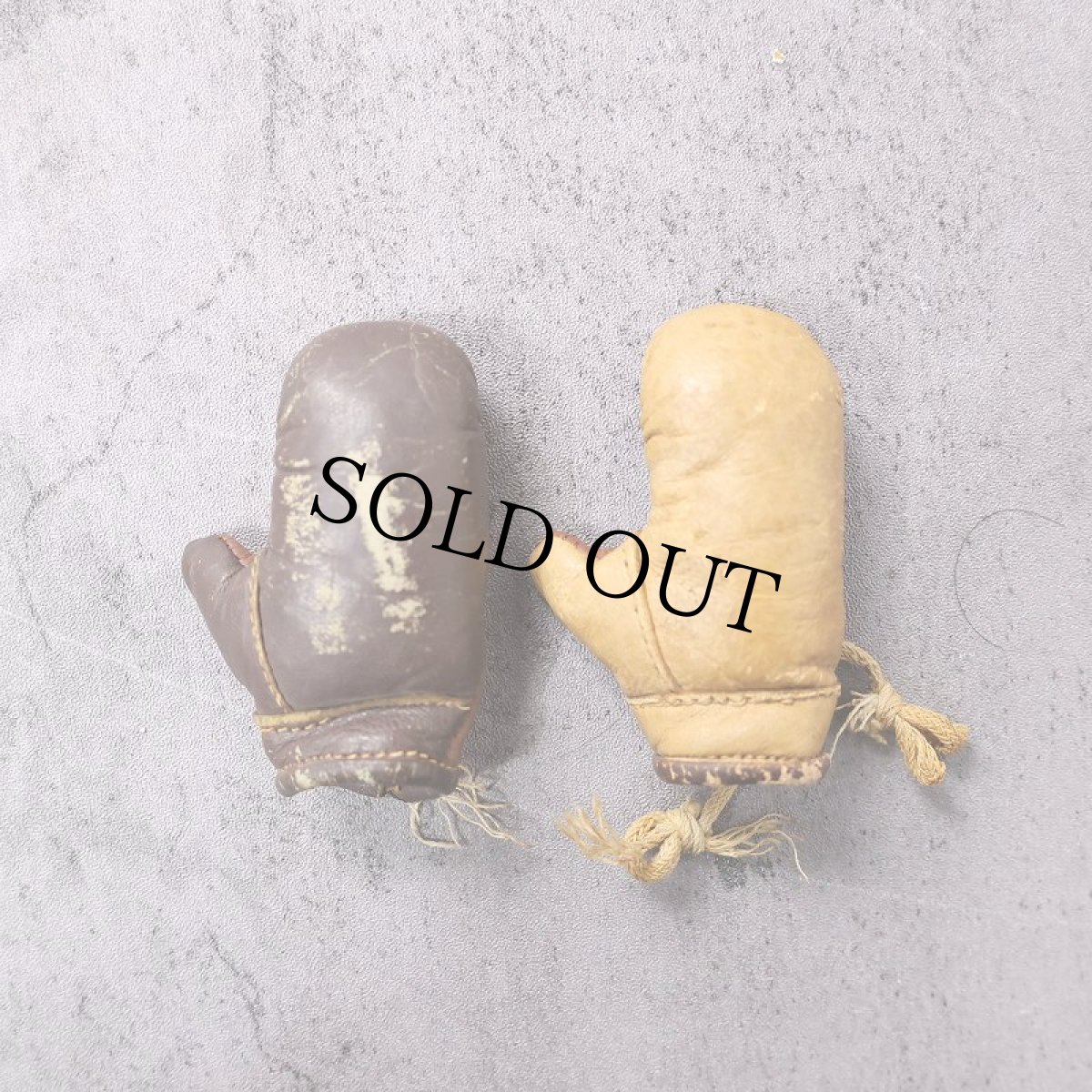 画像1: 〜40's ミニレザーボクシンググローブ (1)