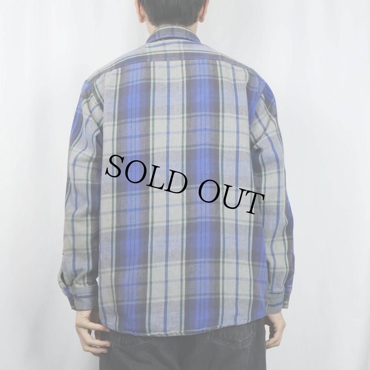 画像3: 90's FIVE BROTHER チェック柄 ヘビーネルシャツ L (3)