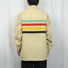 画像3: 60's HUDSONS BAY ボーダー柄 ウールブランケットジャケット (3)