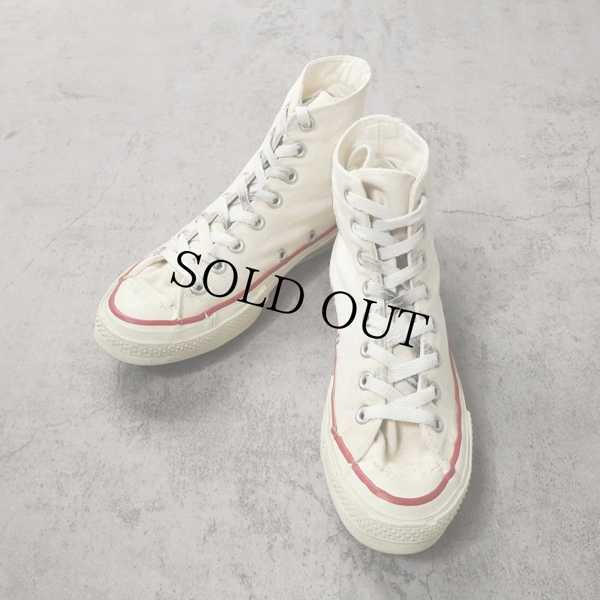 画像1: 50's CONVERSE CHUCK TAYLOR USA製 "三ツ星" キャンバスハイカットスニーカー US6 (1)