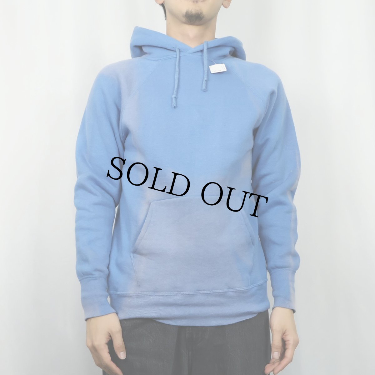 画像3: 60's TULTEX 無地ラグランスウェットフーディ M (3)